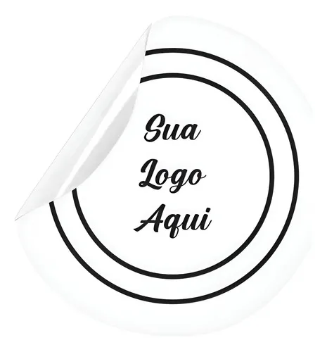 1000 Etiquetas Adesivas 4x4cm, Transparente Personalizados