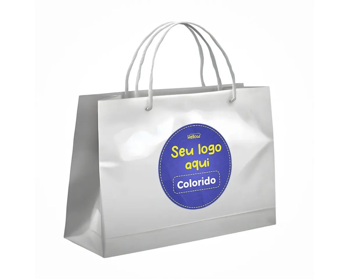 Sacolas Personalizadas G Deitada 20x30x7,5cm 25unid